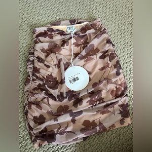 Princess Polly TANZI MINI SKIRT BEIGE